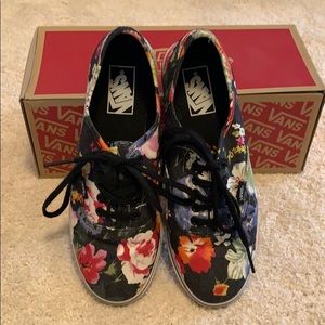VANS Floral Canvas Sneakers